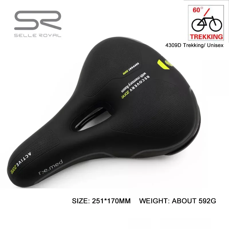 Selle Royal велосипедное седло MTB, силиконовая Удобная подушка для сидения, мягкое седло для женщин и мужчин, общие аксессуары для шоссейного велосипеда - Цвет: Trekking style