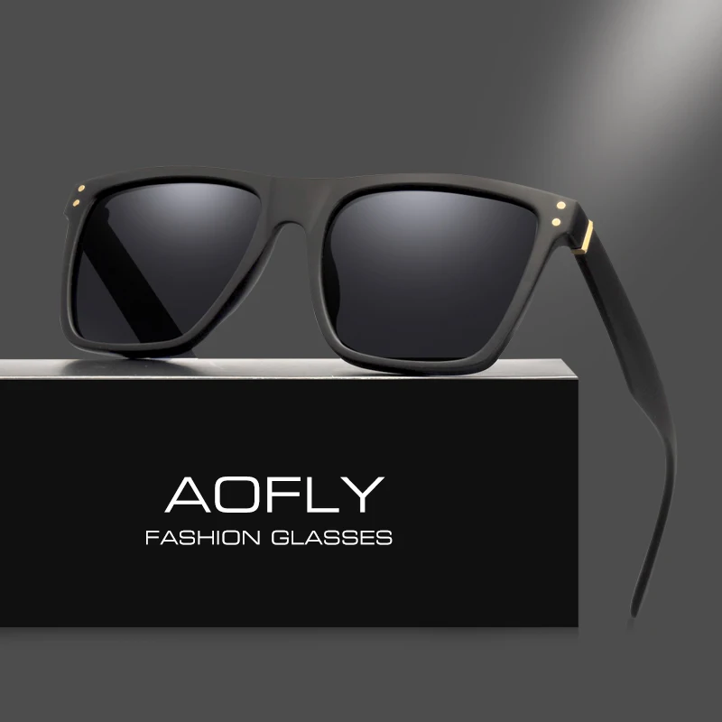 

AOFLY Men Polarized Sunglasses Vintage Male Sunglasses Polaroid lenses Fashion Brand Designer Goggles Oculos Gafas De So AF8033