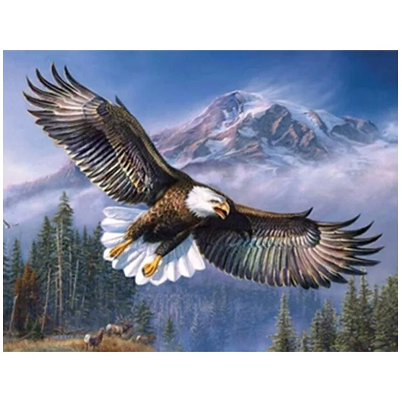 

5D DIY Diamond Painting Full Square/Round Drill "eagle" Diamond Embroidery Cross Stitch 5D diamond painting accessories A45