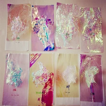 [24 шт.] ОБРАЗЕЦ дихроического шарика формата А4 Angelina Crystal Alina Fantasy Fasible Rainbow, 8 цветов, 3 шт в цвете