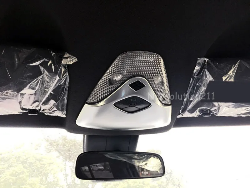 1 ABS Matte font b Interior b font Accessories Front Roof Head Reading Light Lamp Cover