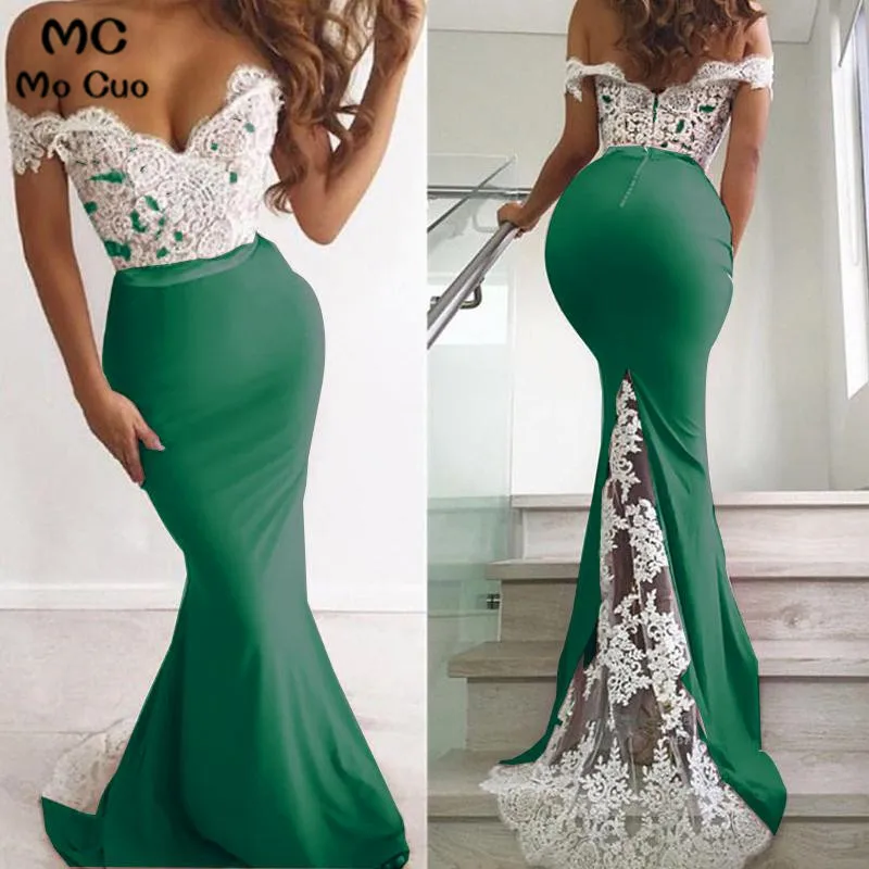 Mermaid Long Prom Dress,Off the Shoulder Evening Formal Dress3