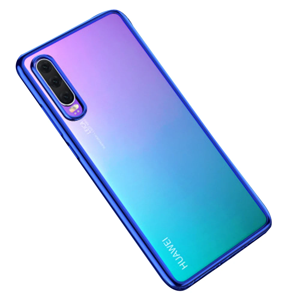 

For Huawei P30 Pro Case 3D Laser Plating Luxury TPU Soft Clear Cover For Huawei P30 lite Bright Crystal Phone Cases