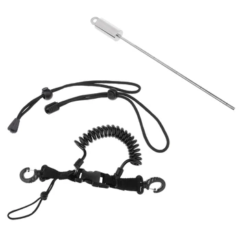 

Scuba Diving Gear Accessories Kit - Coil Lanyard/Stick Pointer/Wrist Strap Scuba Diving Coil Lanyard Quick Release Buckle
