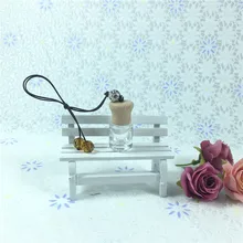 Прозрачный стеклянный флакон духов автомобиля эфирное масло пустые бутылки кристалл кулон автомобильные зеркало заднего вида декоративные