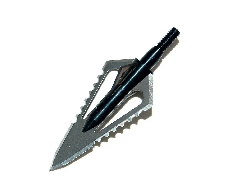 1pc Free Shipping Serrated 4 Fixed Razors Blade Hunting Arrow Head