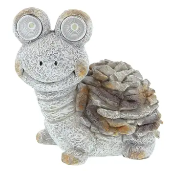 

Solar European Style Garden Courtyard Resin LED Luminous Simulation Tortoise Ornaments Gardening Decoration