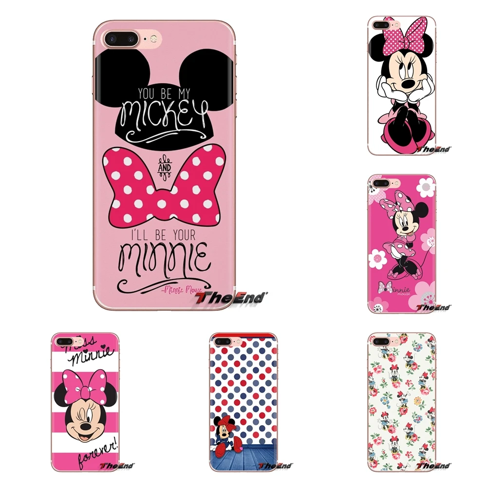 

Minnie Mouse 2 Transparent Soft Shell Covers For LG Spirit Motorola Moto X4 E4 E5 G5 G5S G6 Z Z2 Z3 G2 G3 C Play Plus Mini