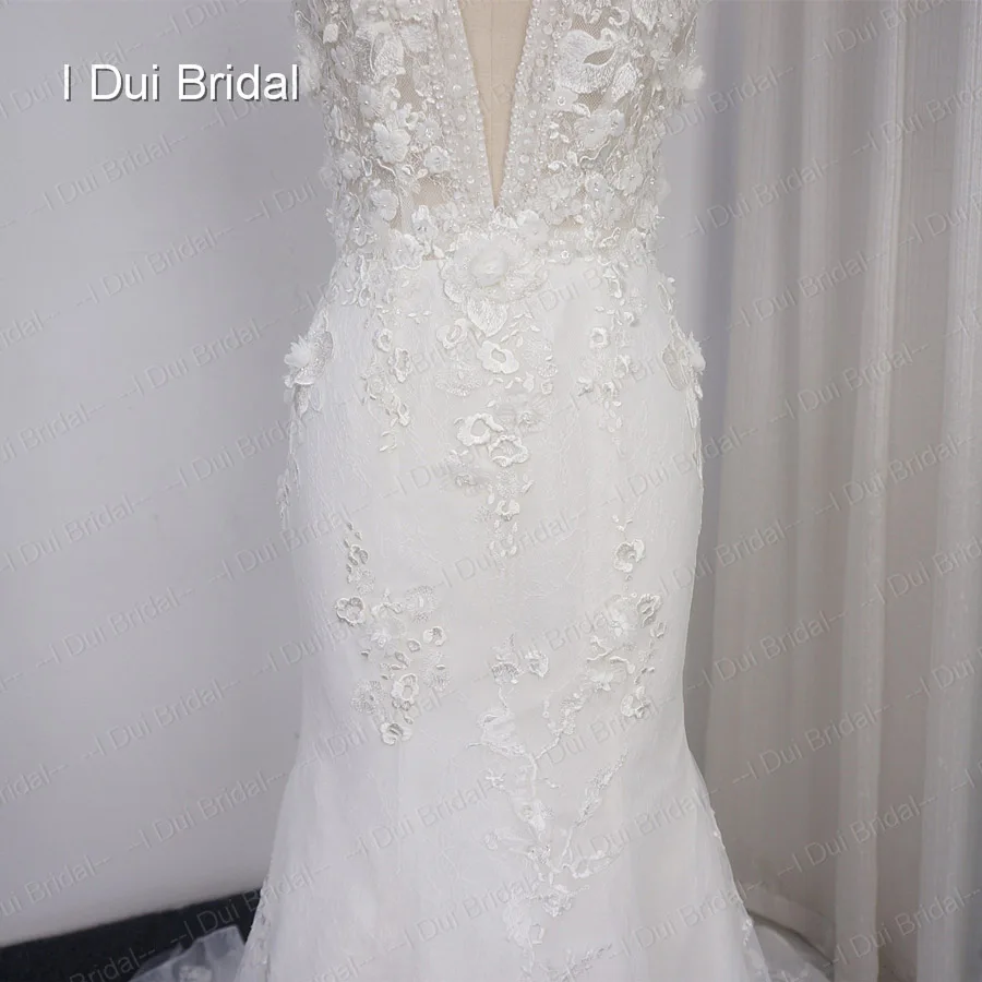 Съемный Outskirt Свадебные платья стиль Глубокий v-образный вырез свадебное бохо-платье Высокое качество SC286