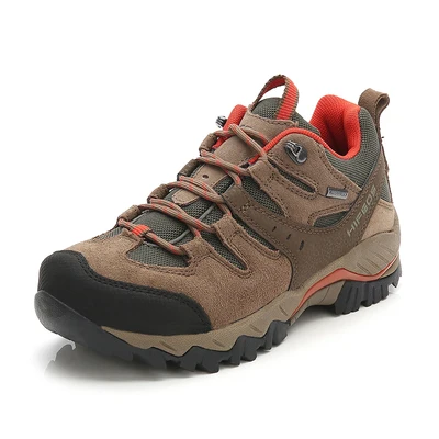 

HIFEOS Men Low Top walking hiking trekking shoes mens genuine leather anti-slip breathable moutain travel shoes male sneakers