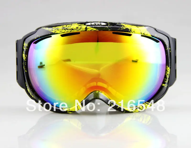 colourful ski goggles