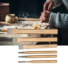 Долото 6 шт. хром ванадиевой стальной молоток зубило набор промышленного класса ковки прочный долото для дерева