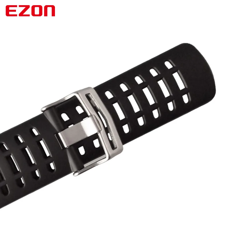 Спортивные часы EZON оригинальный ремешок из силиконовой резины для наручных