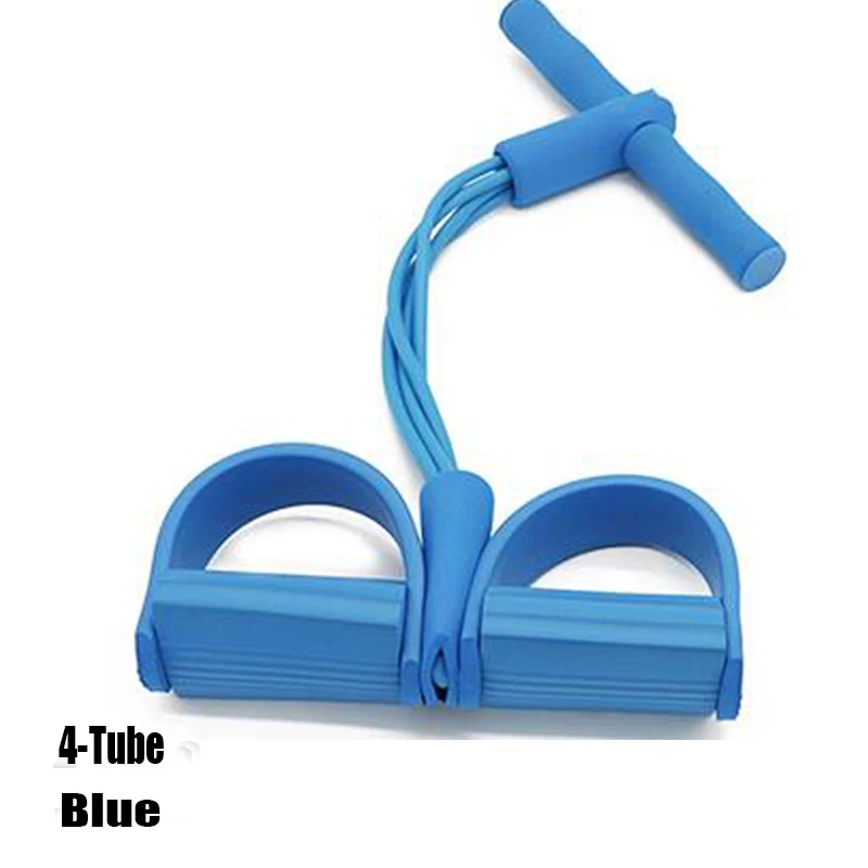 Эластичные ленты для йоги 2/4, оборудование для фитнеса, ленты для тренировок, резиновые педали для упражнений, тянущаяся веревка для тренировок для мужчин и женщин - Цвет: Blue-4