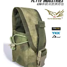 FLYYE MOLLE G36 даже двойной кассетный одиночный чехол для патронов Военная кордюра FY-PH-M026