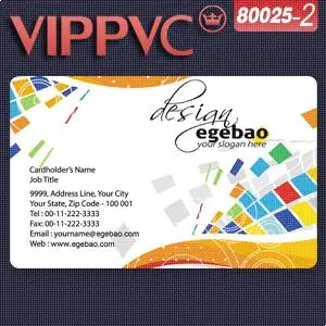 

80025-2 Business name Card Template for Design and Printing PVC business card