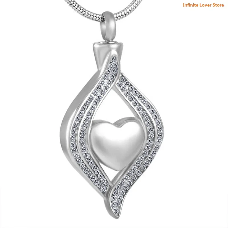 AOTXOXTOA Colgante De Urna De Cenizas De Acero Inoxidable, Collar De Piedra Natal De Corazón, Foto Personalizada Para Mujeres Y Hombres, Ala De ángel, Imagen Conmemorativa, Embudo De Recuerdo, Kit De