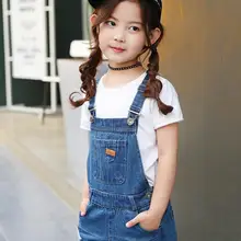 Детские платья, летние джинсы, подтяжки, шорты, Корейская версия нового для девочек Детские платья