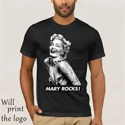 2019 Новая мода Забавный костюмы футболка для мужчин и женщин печати футболка с коротким рукавом Мэри Рокс