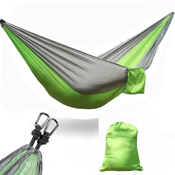 

210T Parachute Hammock Camping Survival Garden Flyknit Hunting Leisure Hamac Travel 2 Person Hamak
