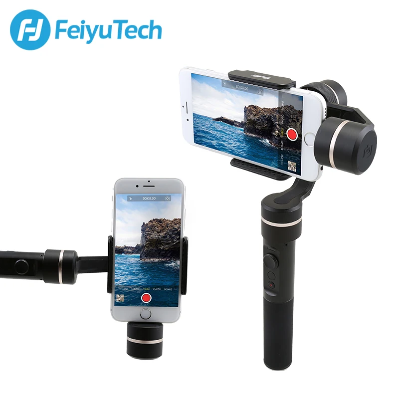 FeiyuTech Feiyu SPG Gimbal 3 оси брызг ручной карданный стабилизатор для iPhone X 8 7 6 Plus смартфон