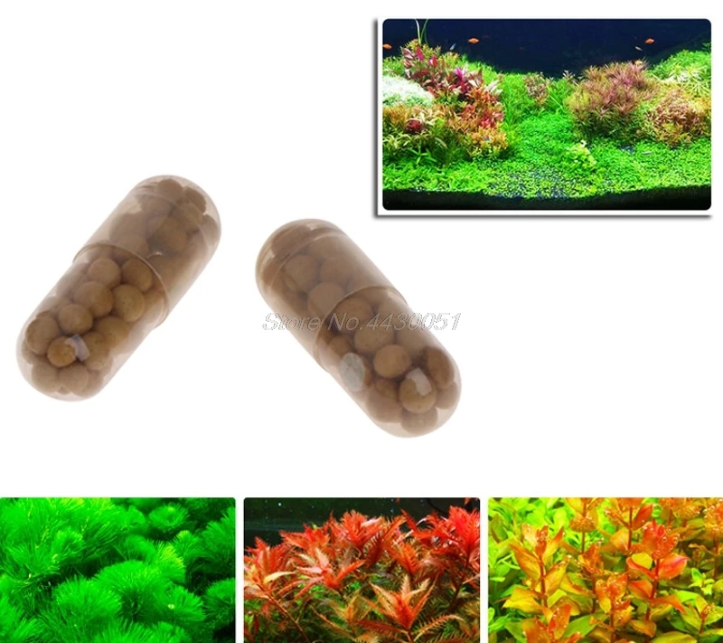 

40 Pcs Aquatic Plant Water Root Fertilizer Condensed Aquarium Fish Tank Cylinder