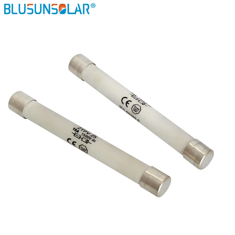 

200 pcs/lot DC Solar Fuse 15A 1500VDC PV Fuse Wire Link Fusible Safety 10x85mm for Solar Protection LJ0237