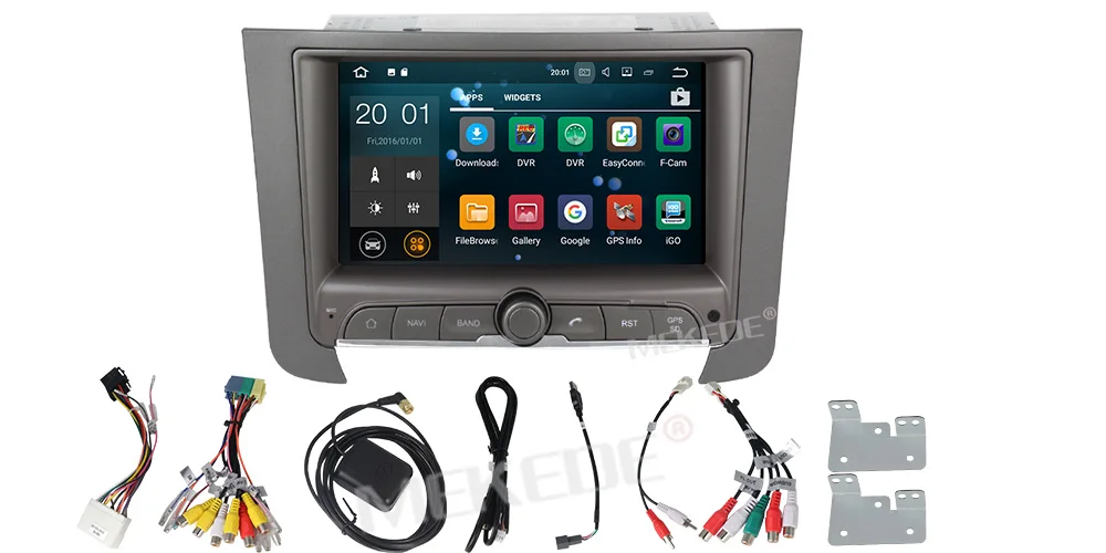 Clearance 7" 2 Din Android 9.0 Car Radio For SsangYong REXTON 2014 Deckless Car Audio Multimedia Car Stereo DVD Mirror link 1024*600 6