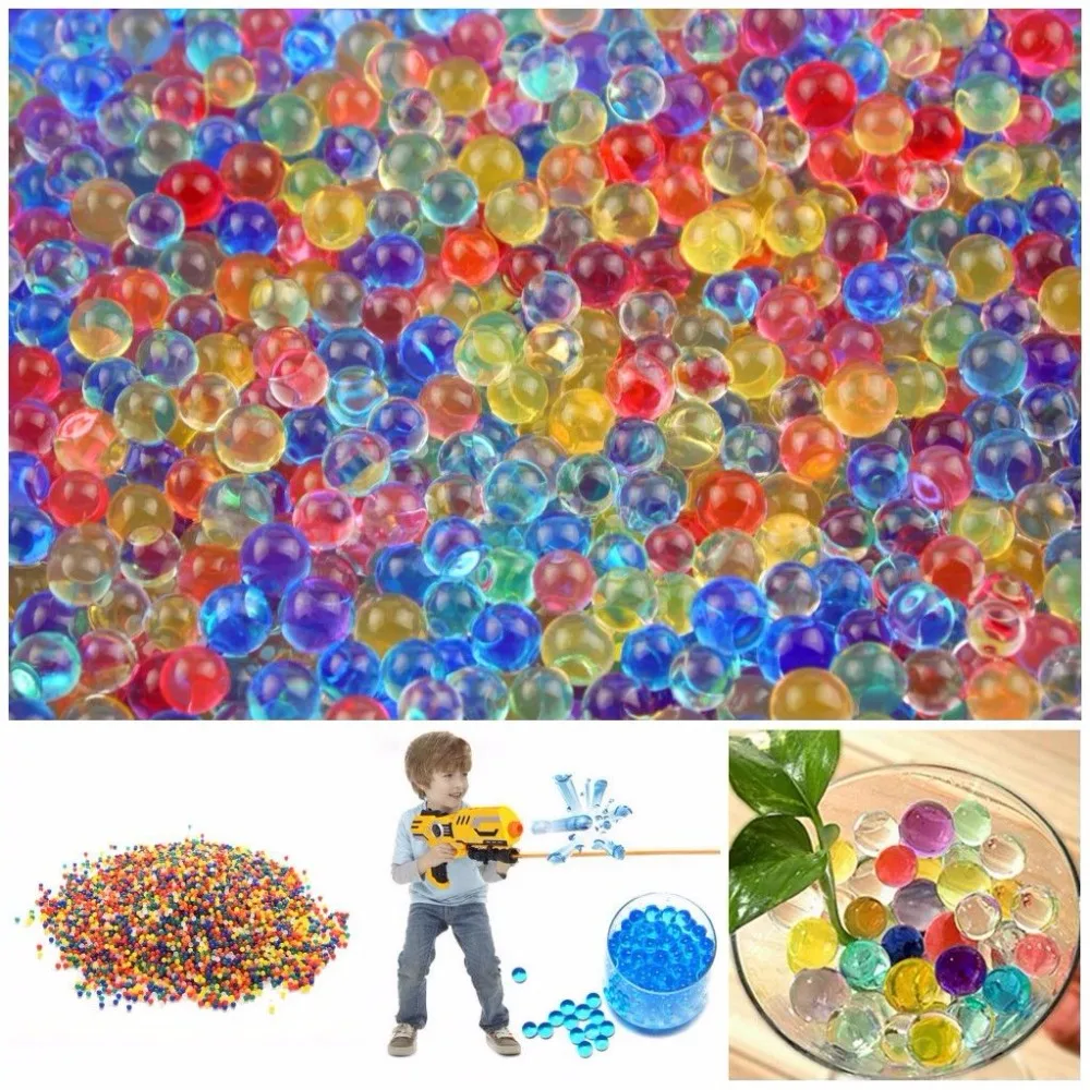 2000pcs Gun Pistol Water Bullets Crystal Soft Bullet