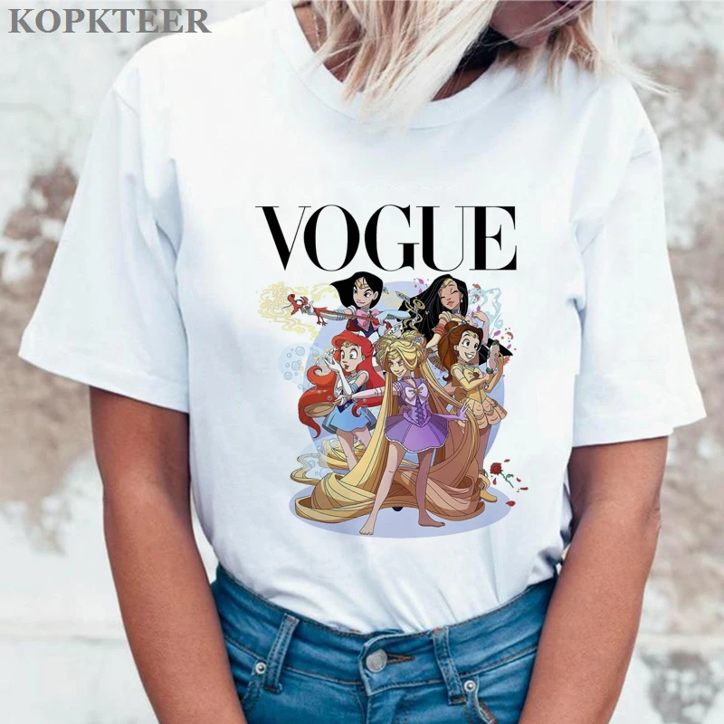 

Women Clothes 2019 Tee Shirt Femme Harajuku T Shirt Funny Plus Size Streetwear Princess Aesthetic Tops Vogue Camiseta Mujer