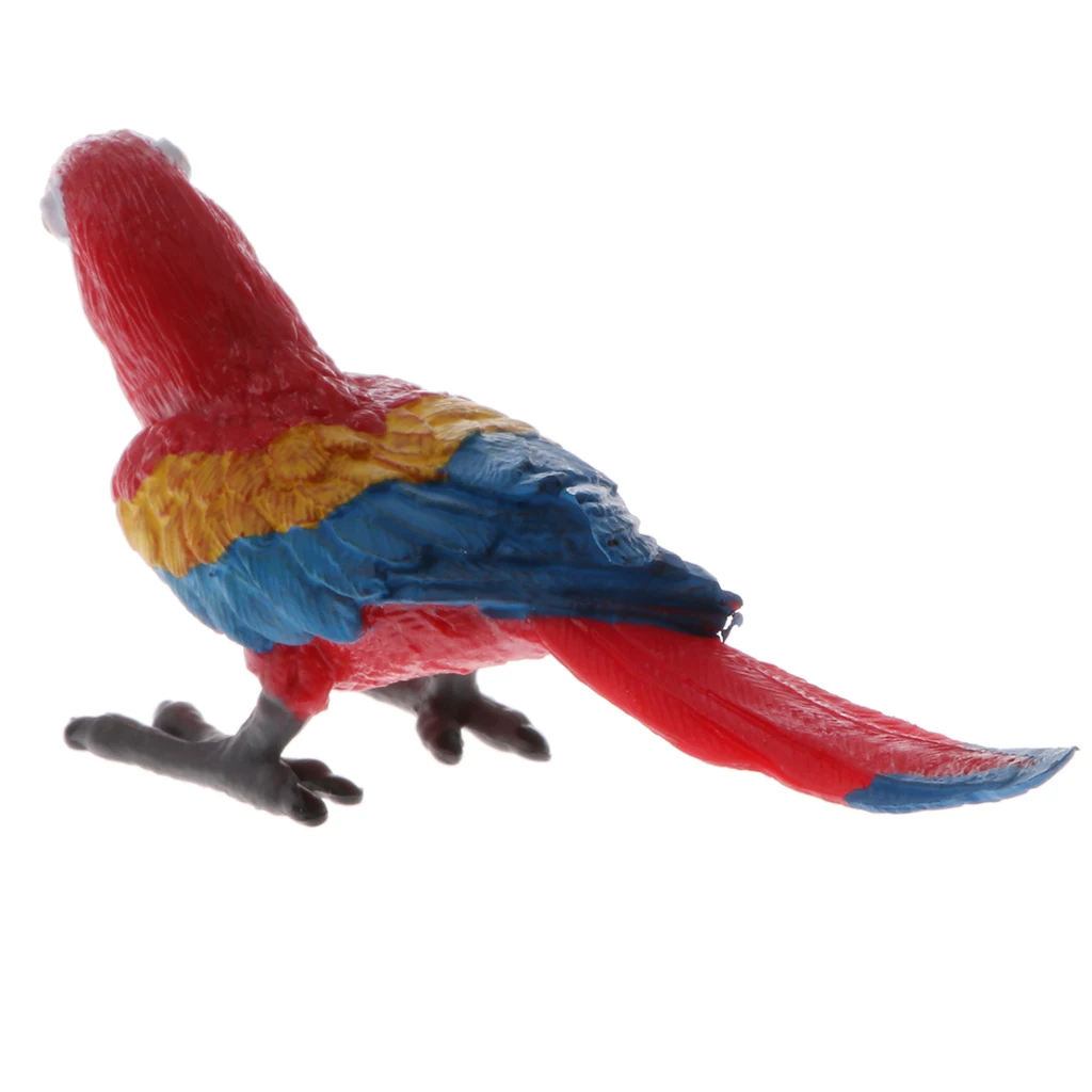 Plastic Realistic Wildlife Jungle Forest Animals Parrot Action Figure Toys Playset, Eduactional Toys For Kids Collectibles