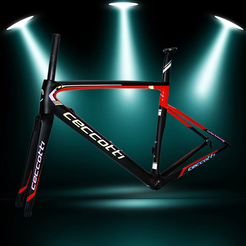Cheap 2019 newest brand carbon road frame T1100 UD full carbon size 44/49/52/54/56cm customized BSA PF30 BB30 super light bicycles 1