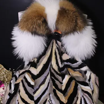 

Winter Womens High Fashion Luxurious Real Mink Fur Liner Camouflage Bomber Jacket Parka Hooded Coat Warm Big Real Raccoon Brand