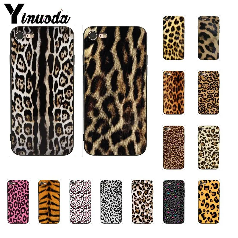 

Yinuoda Fashion Tiger Leopard Print Panther DIY Phone Case For iphone 11 Pro Max 8 7 6 6S Plus X XS MAX 5 5S SE XR Cover