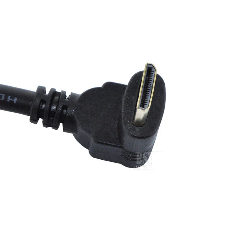 Противоположный правый угол 90 градусов мини HDMI штекер гнездо конвертер адаптер