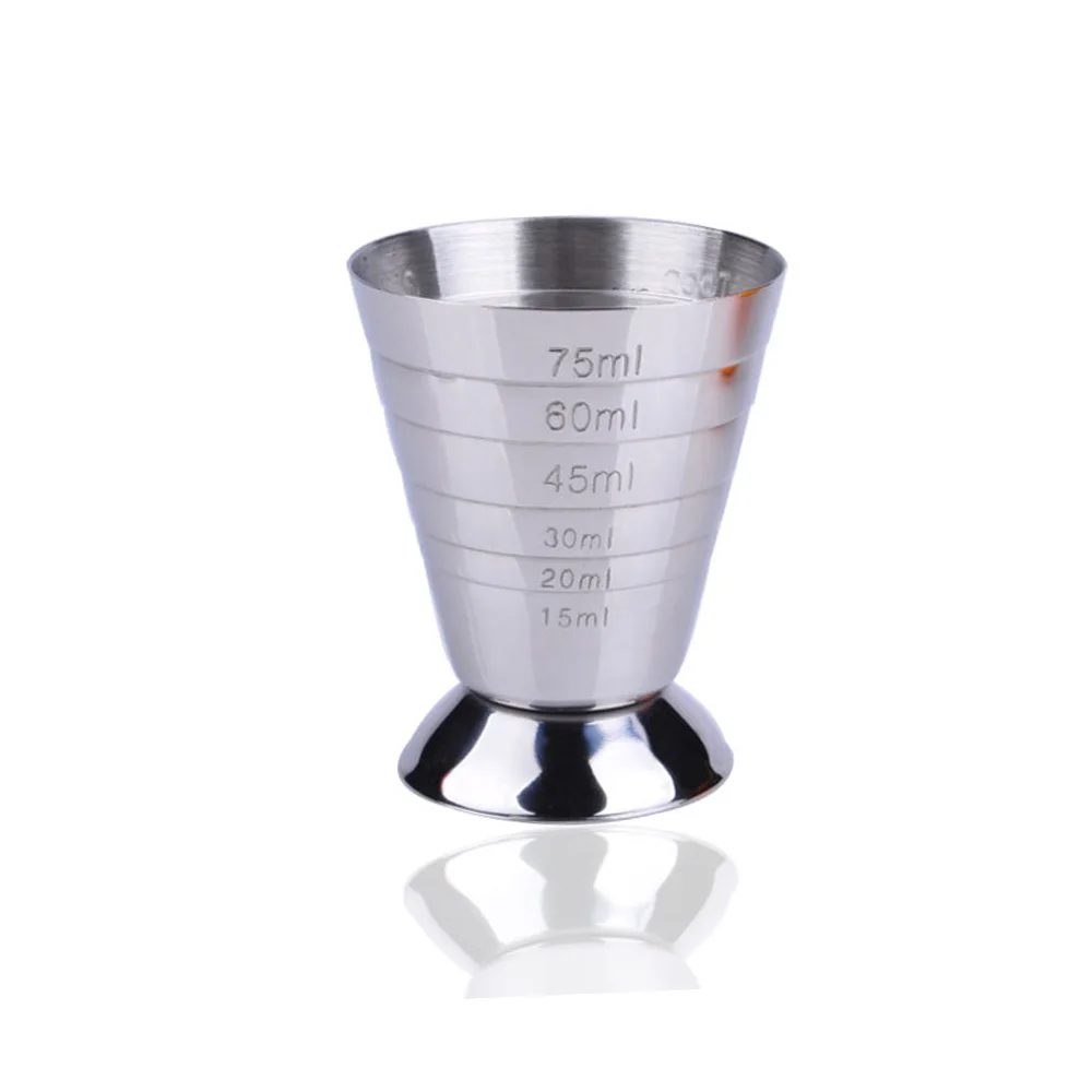 Stainless Steel Measuring Shot Cup Ounce Bar Cocktail Drink Mixer