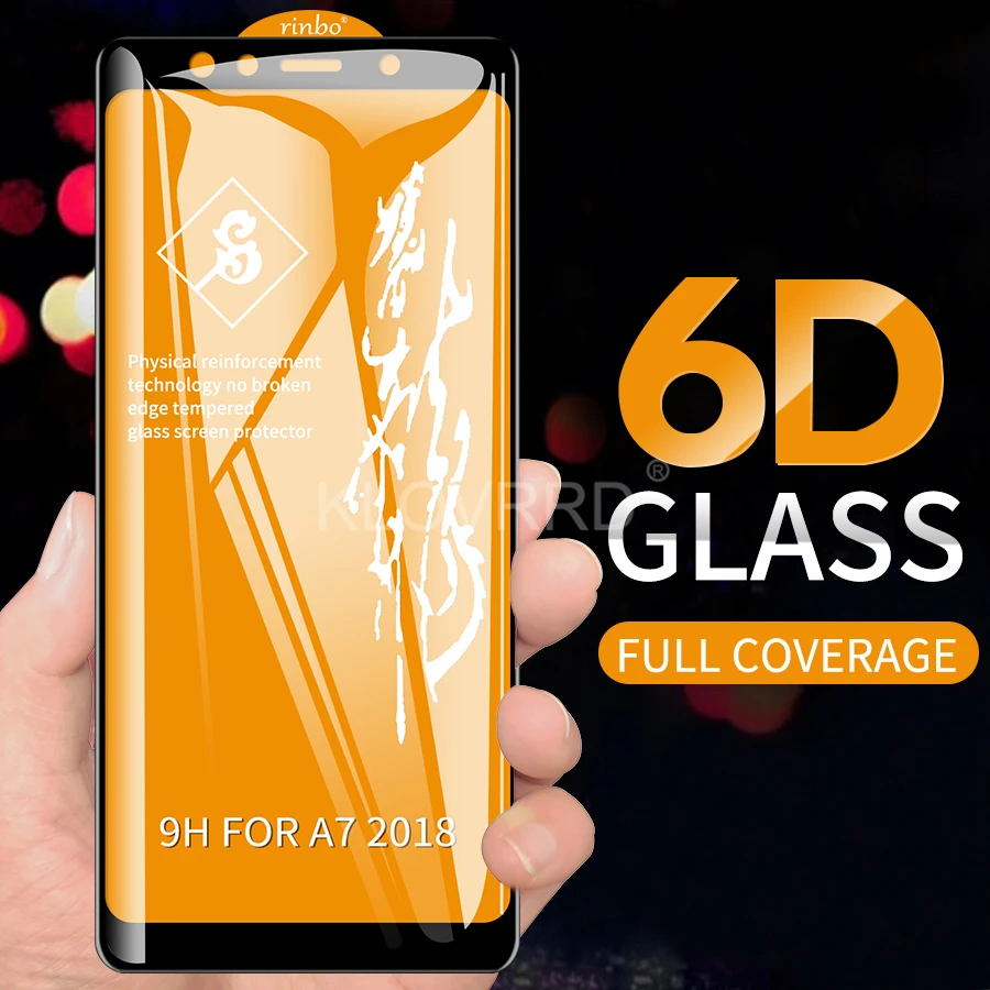 

6D For Samsung M10 M20 M30 A9 A7 2018 A10 A20 A30 A40 A50 A60 A70 A80 A90 Full Cover Glue Tempered Glass Screen Protector Film