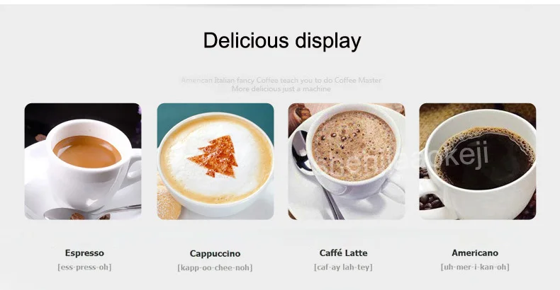 220 В 1250 Вт сенсорная Коммерческая полностью автоматическая кофемашина lcd Эспрессо кофемашина& кофемолка 19 бар капучино машина