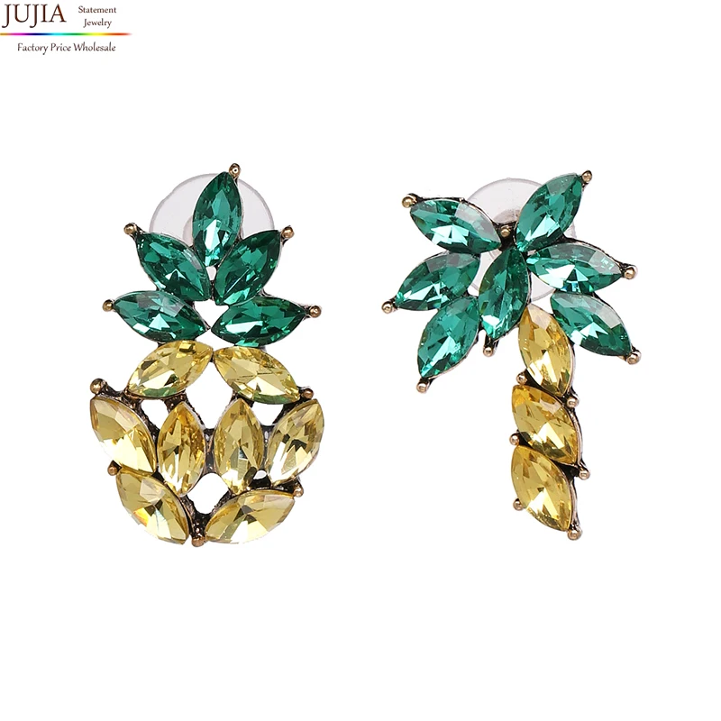 

JUJIA good quality Hot sale wholesale New vintage crystal earrings fashion women statement crystal Earrings for women