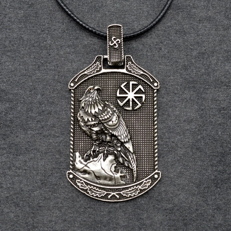 1 шт. Северное ожерелье с кулоном викинга Орел дизайн со славянским символом Амулет ожерелье для мужчин ювелирные изделия ручной работы подарок CT686