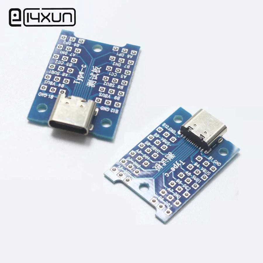 EClyxun 1pcs USB 3.1 Female Plug jack to DIP Adapter Connector Welded PCB Converter Pinboard for Cellphone Data Line EClyxun 1pcs USB 3.1 Female Plug jack to DIP Adapter Connector Welded PCB Converter Pinboard for Cellphone Data Line