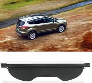 

Aluminium alloy + Fabric Rear Trunk Security Shield Cargo Cover For Ford Kuga Escare 2013 2014 2015 Car Accessories