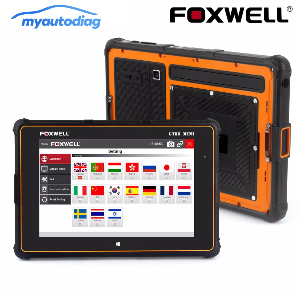 FOXWELL GT80 Мини OBD OBD2 диагностический Автомобильный сканер инжектор кодирования DPF Air