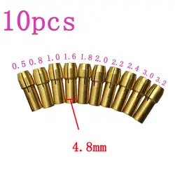10 шт. электрический шлифовальный станок мини медный патрон Рид 0,5 мм-3,2 мм роторная дрель замок гайка GHS99