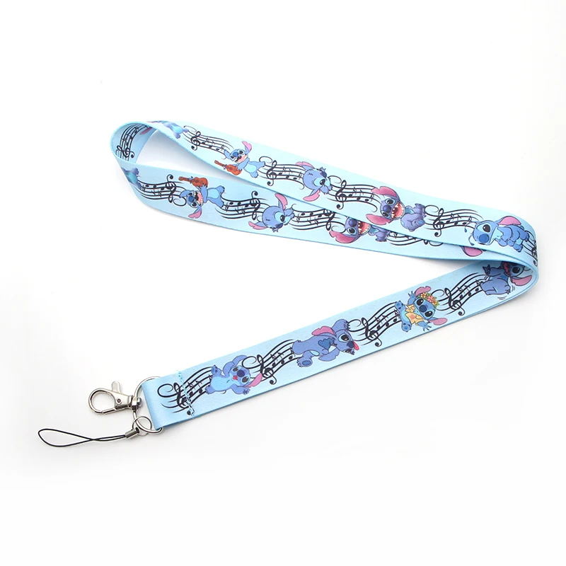 P2819 Dongmanli Alien Cute Stich бейдж со шнурком ID Lanyards/веревка для мобильного телефона/Key нашейные ремешки брелок для ключей