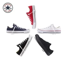 Authentic Converse ALL STAR Classic Breathable Canvas Low-Top Skateboarding Shoes Unisex Anti-Slippery Sneakers for Young