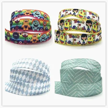 

Monster Princess Aztec Print Fold Over Elasitc FOE Ribbon 16mm For Headband Diy Party Sewing Decoration Hair Accessories 10yards