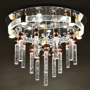 

Bubble crystal lamp living room lamp crystal pillar lamp led simple modern crystal lamp bedroom restaurant chandeliers led light