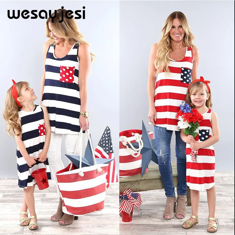 

Family Matching Clothes Long Sleeveless Striped Tshirts 2019 Summer Family Tshirt Outfit Family Look Mother And Daughter Clothes
