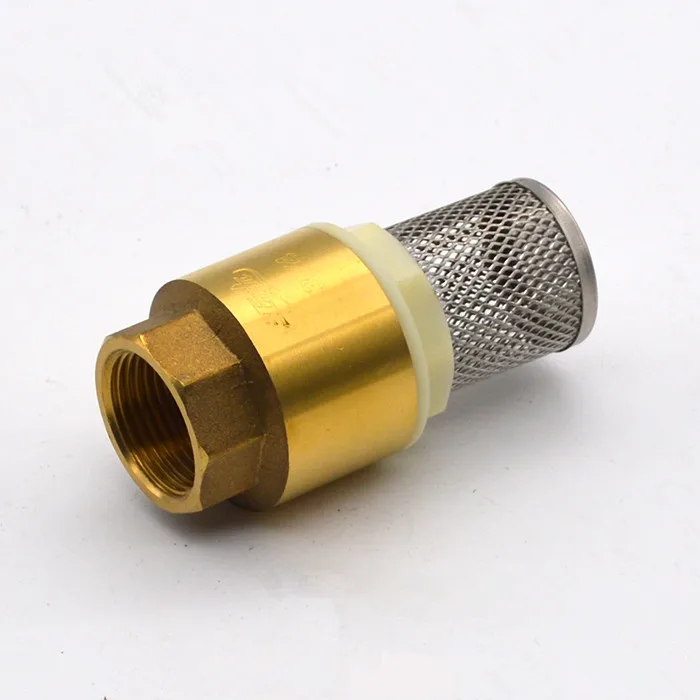 

Brass One Way Valve Check Valve Non Return with Strainer Filter 1/2" BSPT Female Threaded